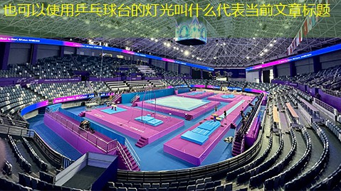乒乓球台的灯光叫什么