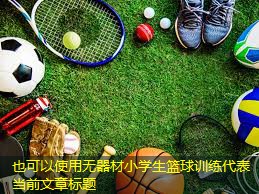 无器材小学生篮球训练